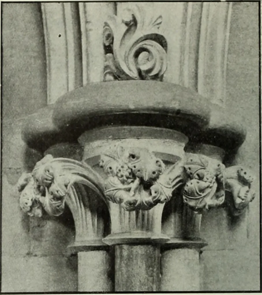 An illustration from An introduction to English church architecture : from the eleventh to the sixteenth century, 1913, leaf 37