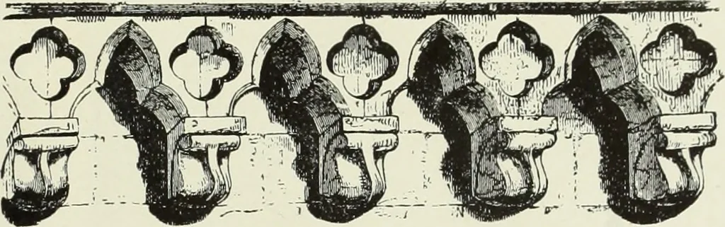 An illustration from An introduction to English church architecture : from the eleventh to the sixteenth century, 1913, leaf 372