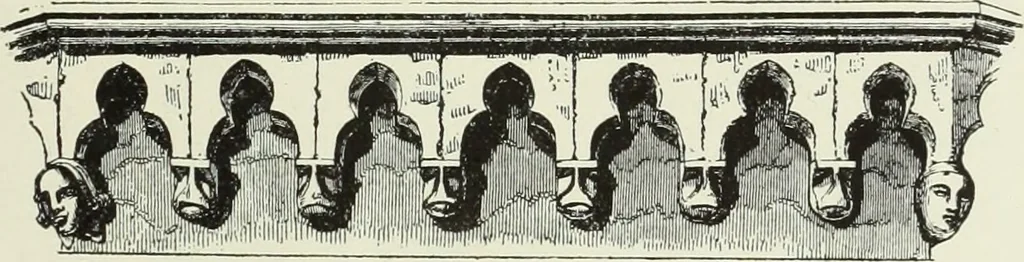 An illustration from An introduction to English church architecture : from the eleventh to the sixteenth century, 1913, leaf 372