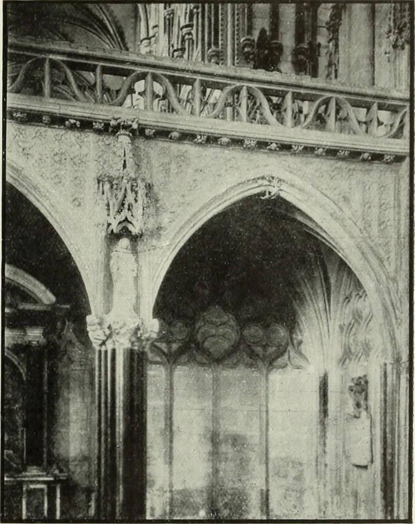 An illustration from An introduction to English church architecture : from the eleventh to the sixteenth century, 1913, leaf 376