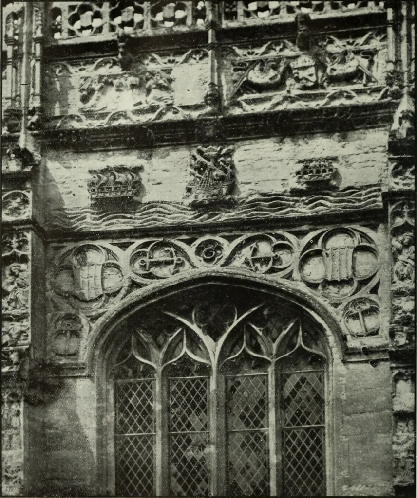 An illustration from An introduction to English church architecture : from the eleventh to the sixteenth century, 1913, leaf 379