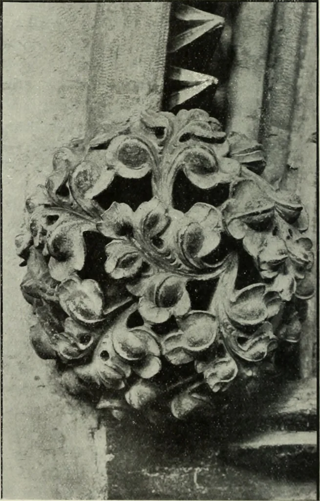 An illustration from An introduction to English church architecture : from the eleventh to the sixteenth century, 1913, leaf 383