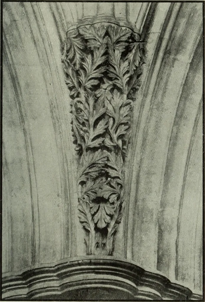 An illustration from An introduction to English church architecture : from the eleventh to the sixteenth century, 1913, leaf 388