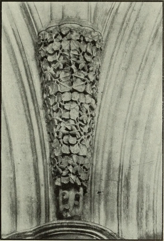 An illustration from An introduction to English church architecture : from the eleventh to the sixteenth century, 1913, leaf 388