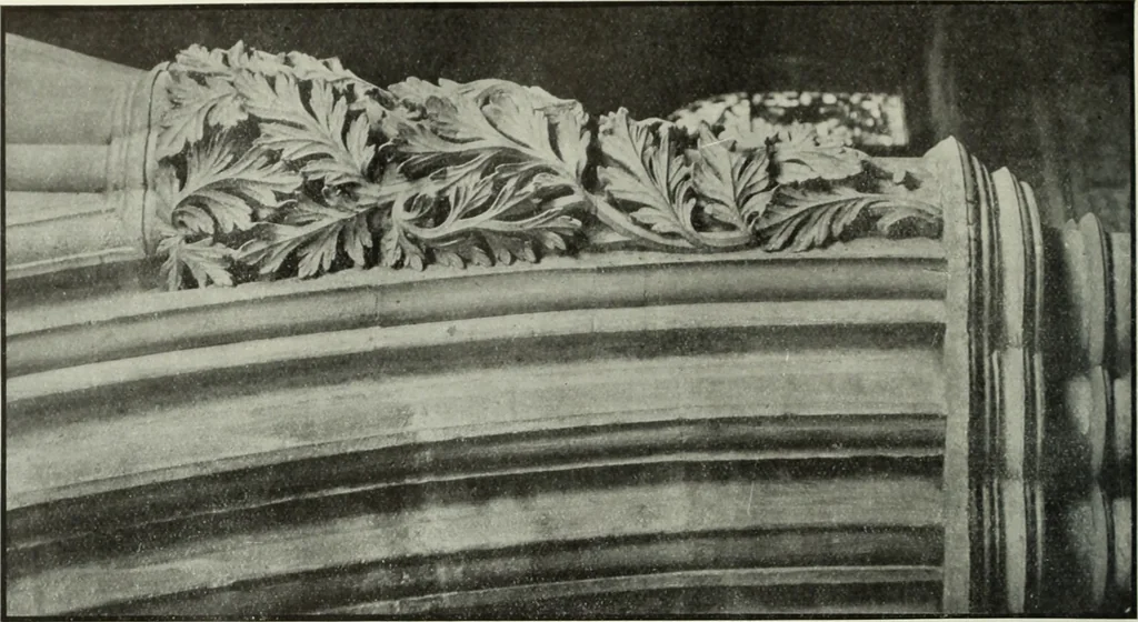 An illustration from An introduction to English church architecture : from the eleventh to the sixteenth century, 1913, leaf 389