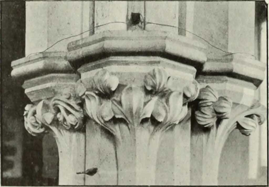 An illustration from An introduction to English church architecture : from the eleventh to the sixteenth century, 1913, leaf 39