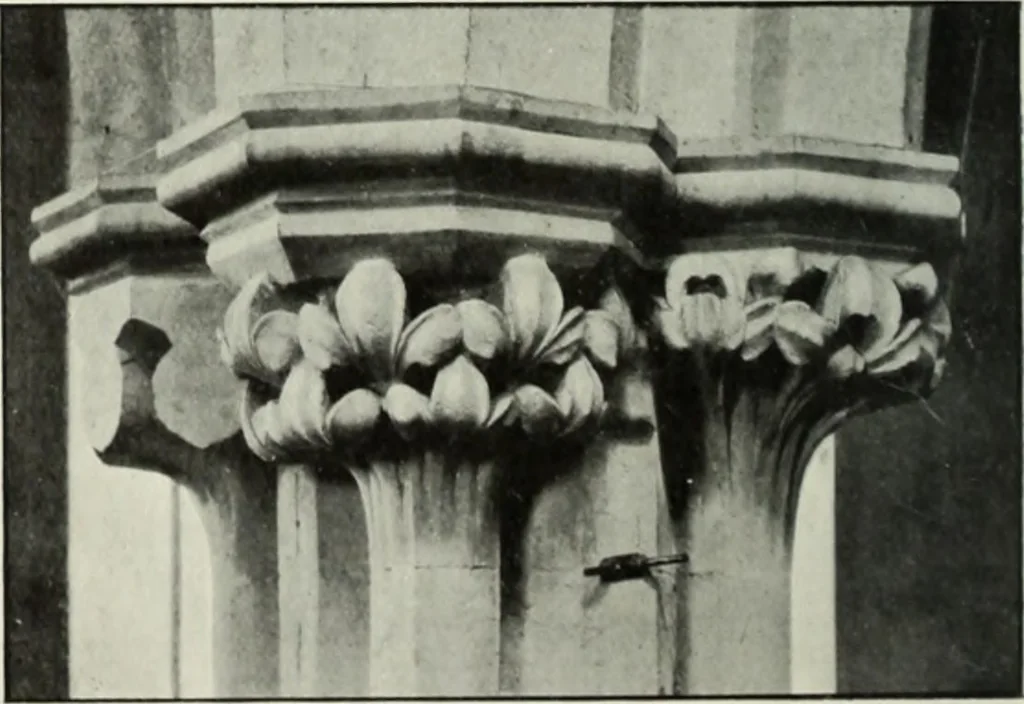 An illustration from An introduction to English church architecture : from the eleventh to the sixteenth century, 1913, leaf 39