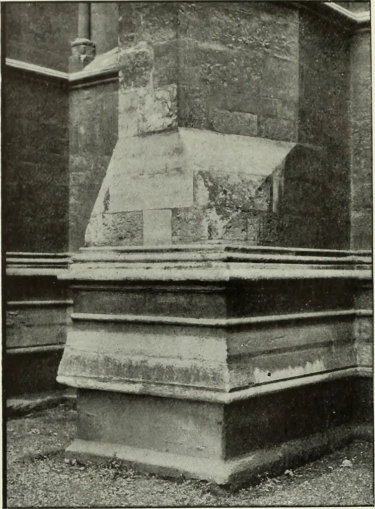 An illustration from An introduction to English church architecture : from the eleventh to the sixteenth century, 1913, leaf 393