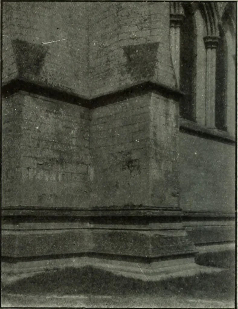 An illustration from An introduction to English church architecture : from the eleventh to the sixteenth century, 1913, leaf 395