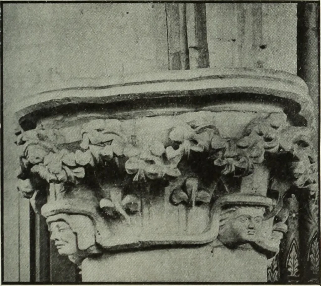 An illustration from An introduction to English church architecture : from the eleventh to the sixteenth century, 1913, leaf 40