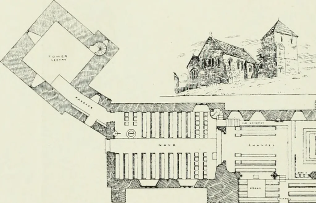 An illustration from An introduction to English church architecture : from the eleventh to the sixteenth century, 1913, leaf 403