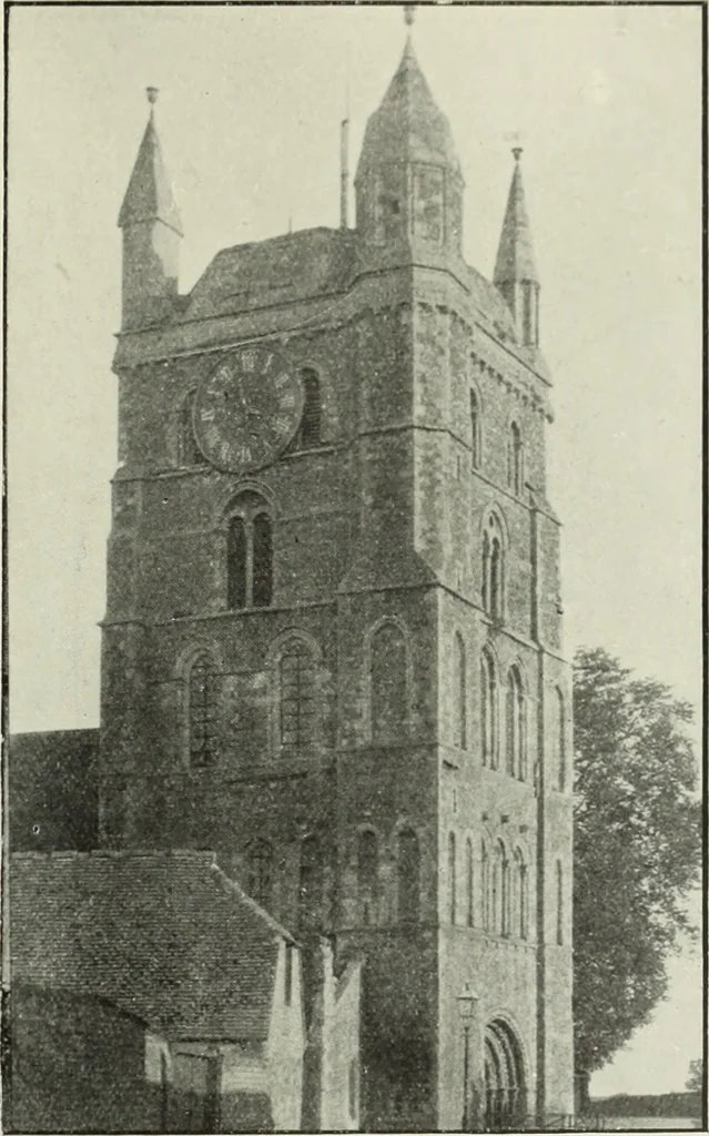 An illustration from An introduction to English church architecture : from the eleventh to the sixteenth century, 1913, leaf 406