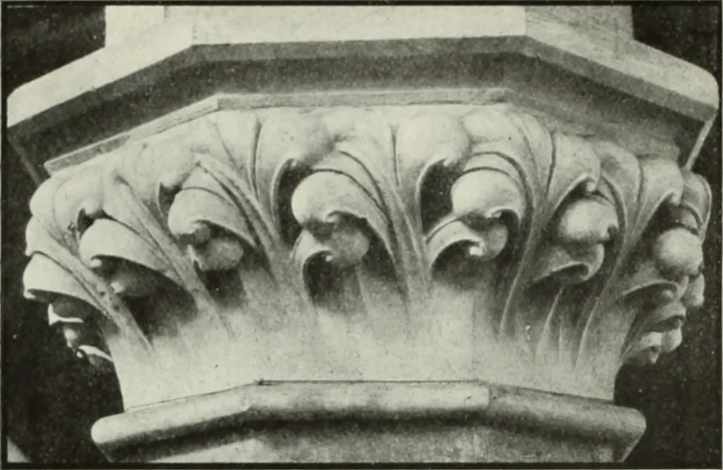 An illustration from An introduction to English church architecture : from the eleventh to the sixteenth century, 1913, leaf 41