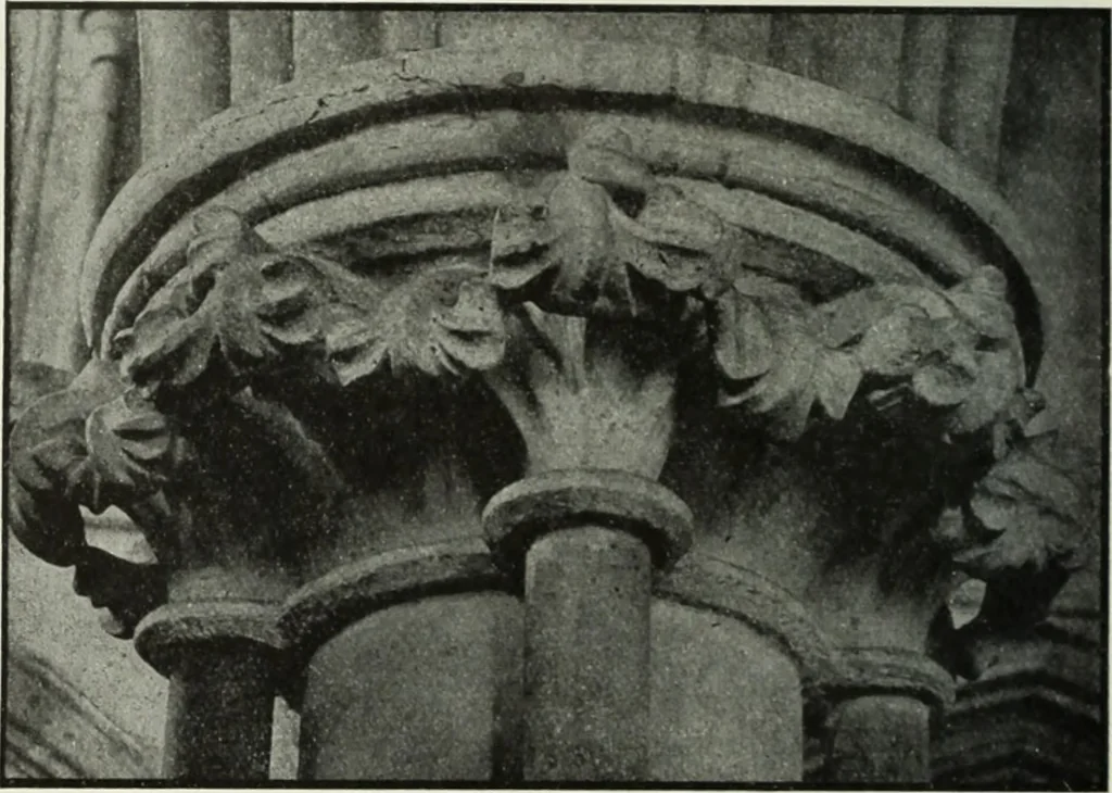 An illustration from An introduction to English church architecture : from the eleventh to the sixteenth century, 1913, leaf 41