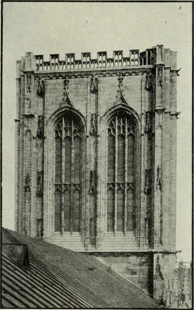 An illustration from An introduction to English church architecture : from the eleventh to the sixteenth century, 1913, leaf 416
