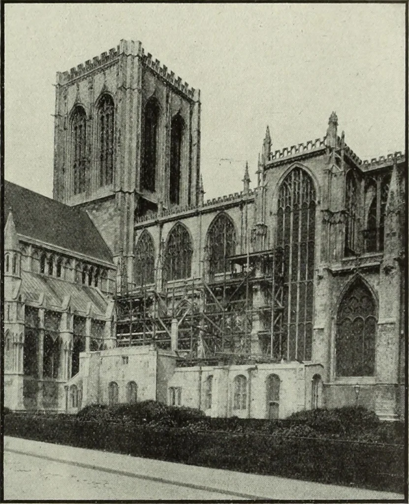 An illustration from An introduction to English church architecture : from the eleventh to the sixteenth century, 1913, leaf 416