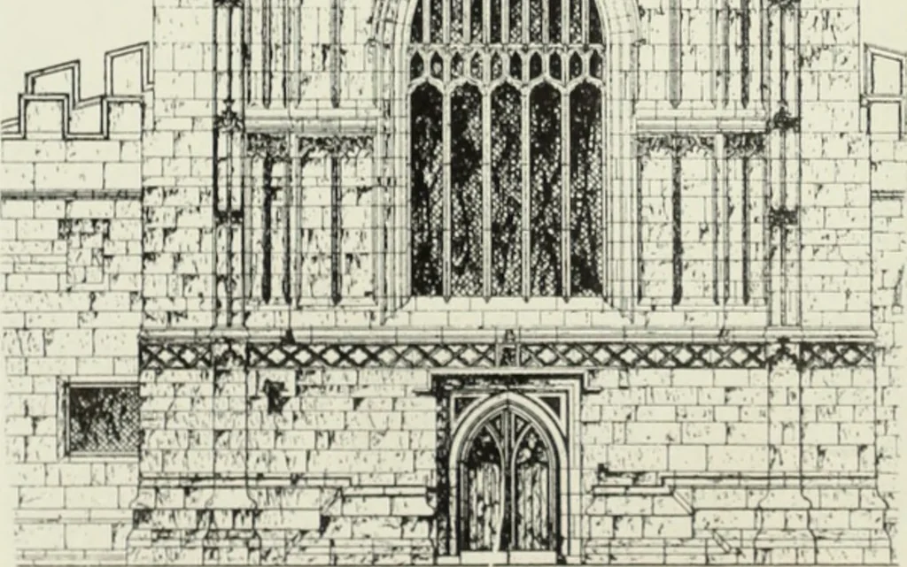 An illustration from An introduction to English church architecture : from the eleventh to the sixteenth century, 1913, leaf 419