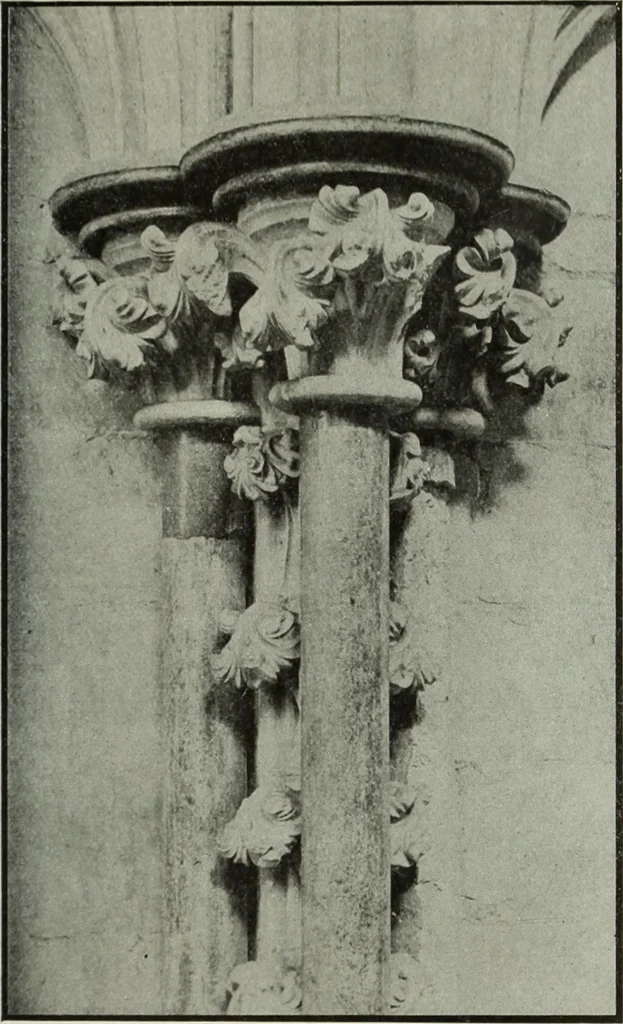 An illustration from An introduction to English church architecture : from the eleventh to the sixteenth century, 1913, leaf 42
