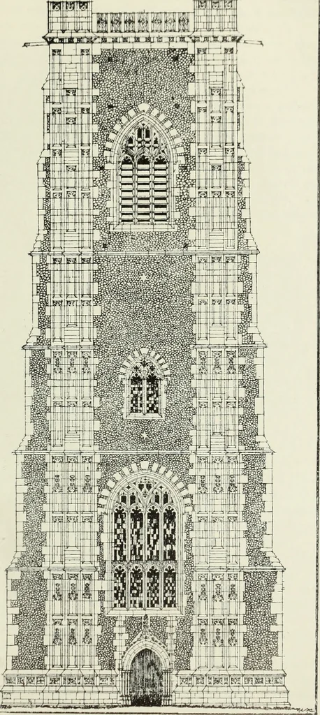 An illustration from An introduction to English church architecture : from the eleventh to the sixteenth century, 1913, leaf 420