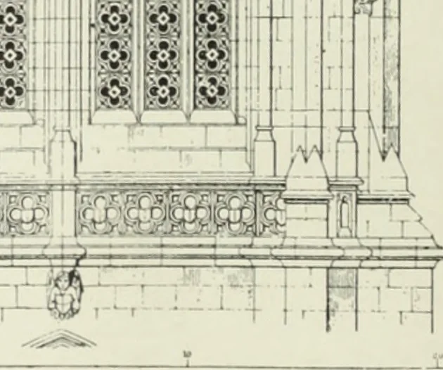 An illustration from An introduction to English church architecture : from the eleventh to the sixteenth century, 1913, leaf 433