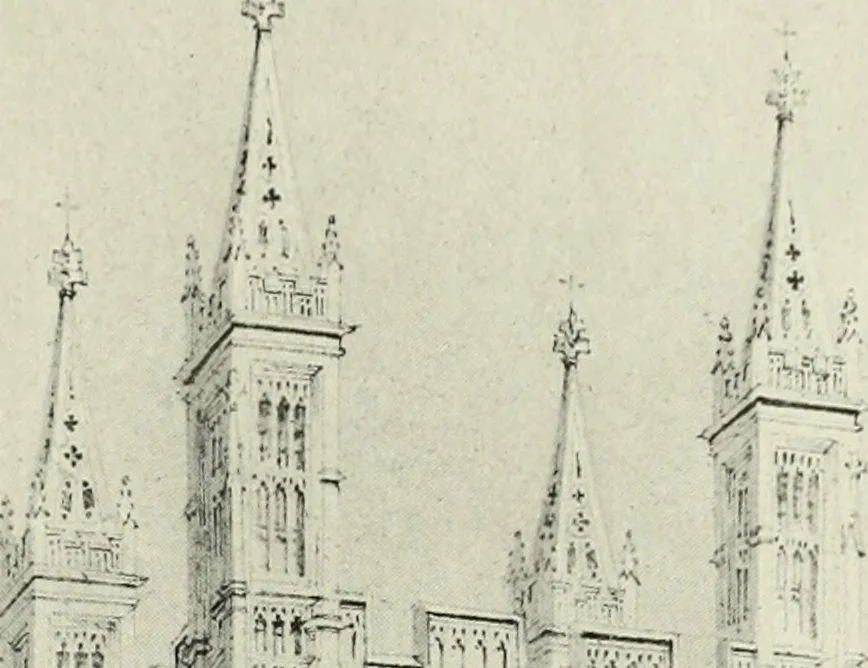 An illustration from An introduction to English church architecture : from the eleventh to the sixteenth century, 1913, leaf 440