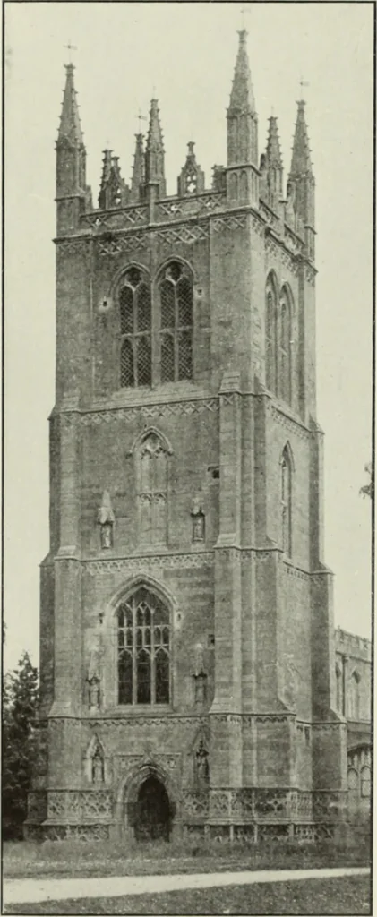 An illustration from An introduction to English church architecture : from the eleventh to the sixteenth century, 1913, leaf 441