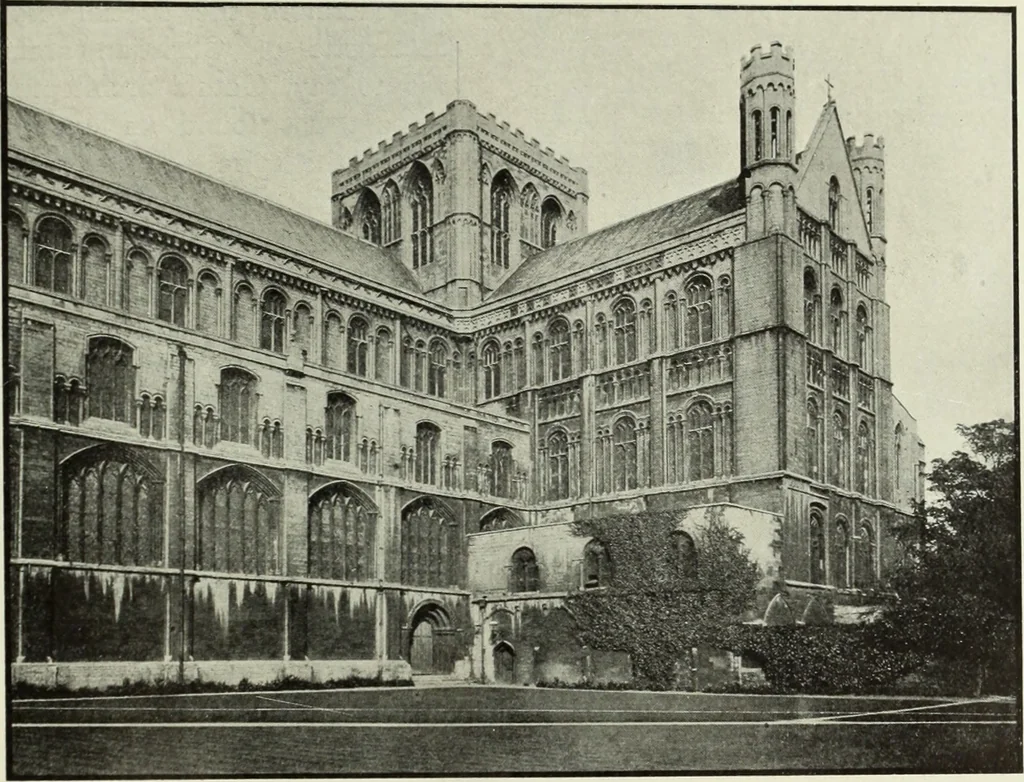 An illustration from An introduction to English church architecture : from the eleventh to the sixteenth century, 1913, leaf 444
