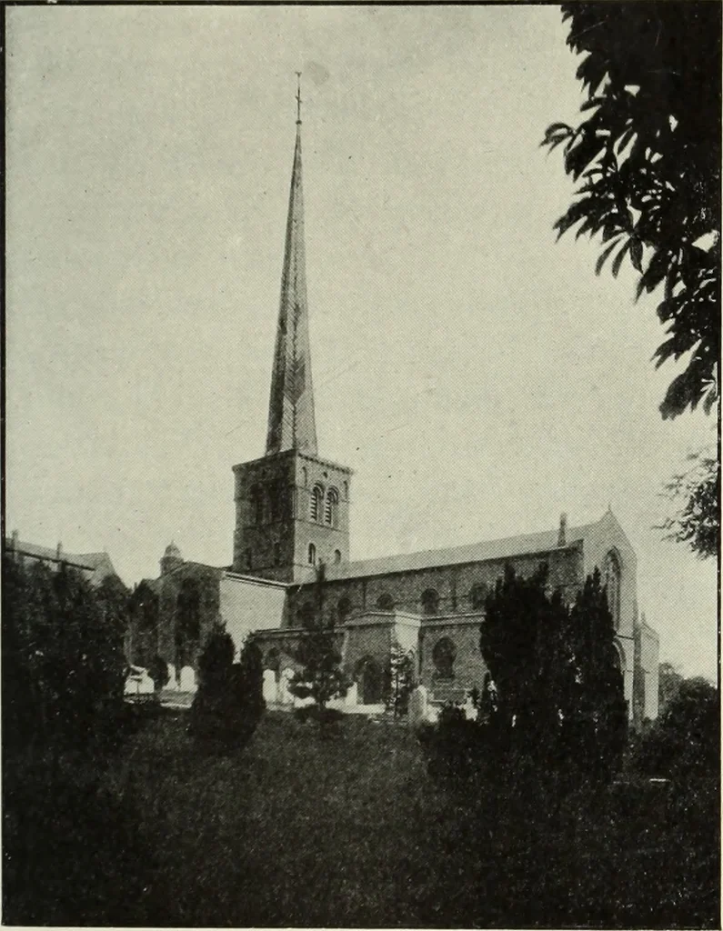 An illustration from An introduction to English church architecture : from the eleventh to the sixteenth century, 1913, leaf 446