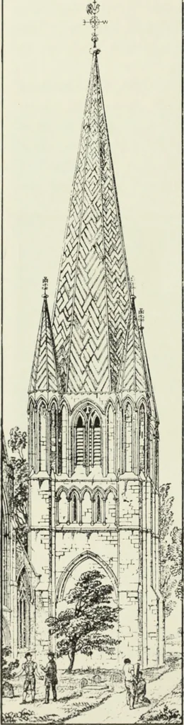 An illustration from An introduction to English church architecture : from the eleventh to the sixteenth century, 1913, leaf 449