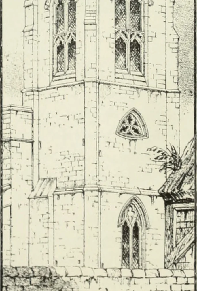 An illustration from An introduction to English church architecture : from the eleventh to the sixteenth century, 1913, leaf 449