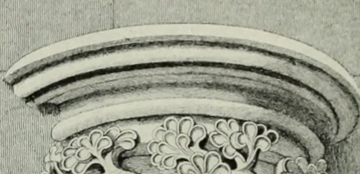 An illustration from An introduction to English church architecture : from the eleventh to the sixteenth century, 1913, leaf 45
