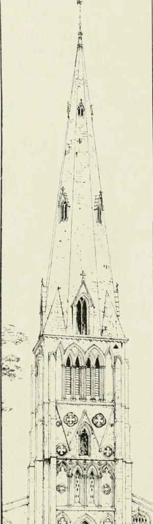 An illustration from An introduction to English church architecture : from the eleventh to the sixteenth century, 1913, leaf 459