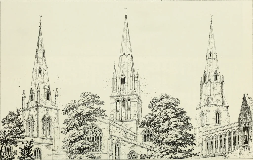 An illustration from An introduction to English church architecture : from the eleventh to the sixteenth century, 1913, leaf 463