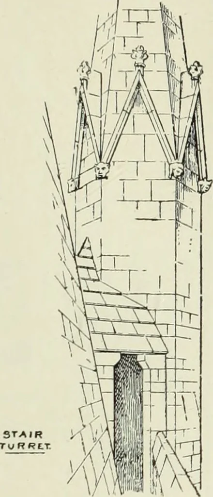 An illustration from An introduction to English church architecture : from the eleventh to the sixteenth century, 1913, leaf 464