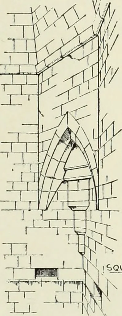 An illustration from An introduction to English church architecture : from the eleventh to the sixteenth century, 1913, leaf 464