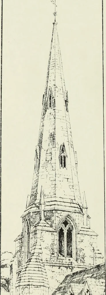 An illustration from An introduction to English church architecture : from the eleventh to the sixteenth century, 1913, leaf 465
