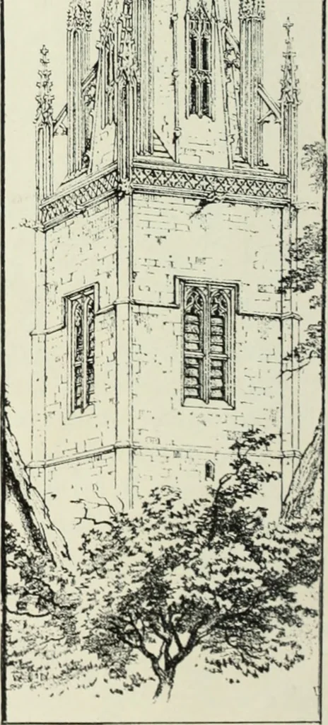 An illustration from An introduction to English church architecture : from the eleventh to the sixteenth century, 1913, leaf 465