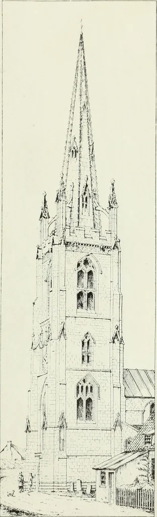 An illustration from An introduction to English church architecture : from the eleventh to the sixteenth century, 1913, leaf 470