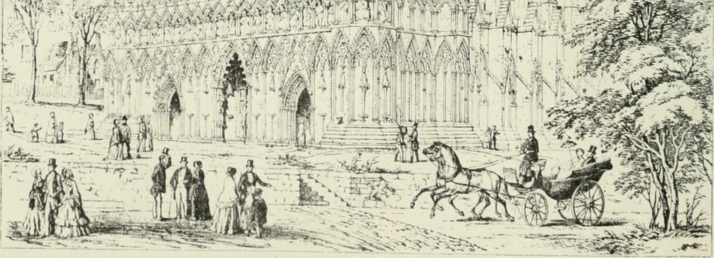 An illustration from An introduction to English church architecture : from the eleventh to the sixteenth century, 1913, leaf 471
