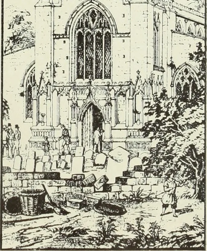 An illustration from An introduction to English church architecture : from the eleventh to the sixteenth century, 1913, leaf 472