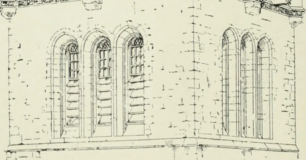 An illustration from An introduction to English church architecture : from the eleventh to the sixteenth century, 1913, leaf 475