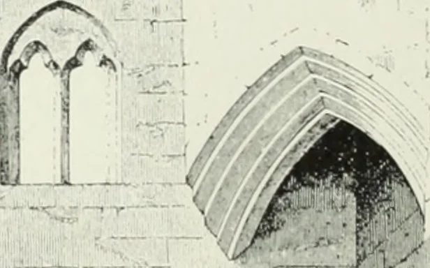 An illustration from An introduction to English church architecture : from the eleventh to the sixteenth century, 1913, leaf 477