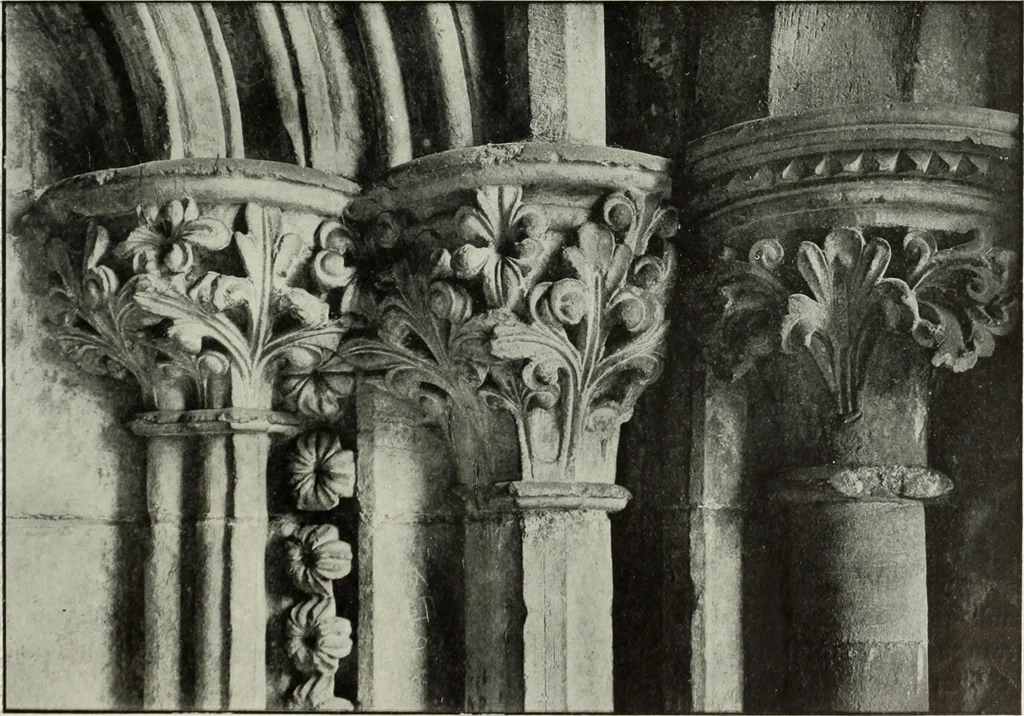 An illustration from An introduction to English church architecture : from the eleventh to the sixteenth century, 1913, leaf 48