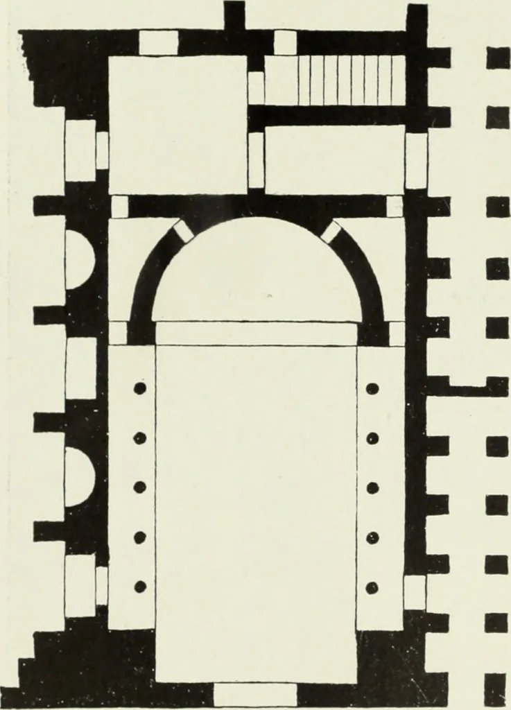 An illustration from An introduction to English church architecture : from the eleventh to the sixteenth century, 1913, leaf 483