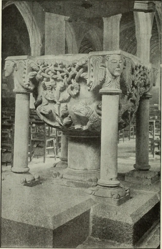 An illustration from An introduction to English church architecture : from the eleventh to the sixteenth century, 1913, leaf 515