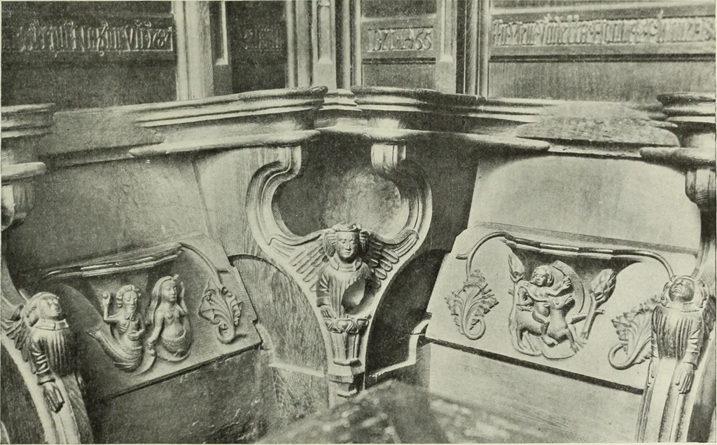 An illustration from An introduction to English church architecture : from the eleventh to the sixteenth century, 1913, leaf 516