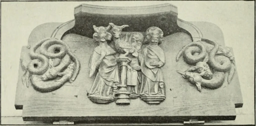 An illustration from An introduction to English church architecture : from the eleventh to the sixteenth century, 1913, leaf 517