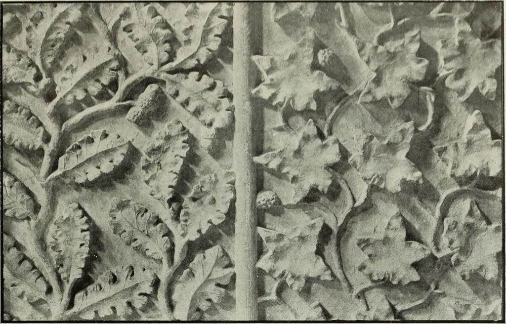 An illustration from An introduction to English church architecture : from the eleventh to the sixteenth century, 1913, leaf 52