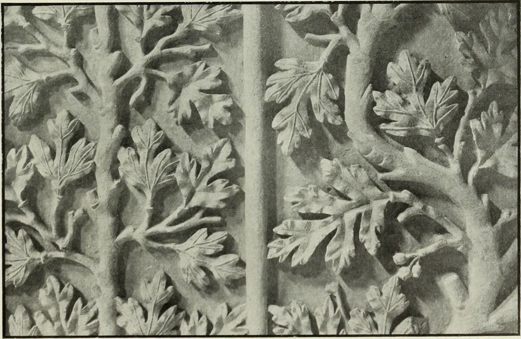 An illustration from An introduction to English church architecture : from the eleventh to the sixteenth century, 1913, leaf 52