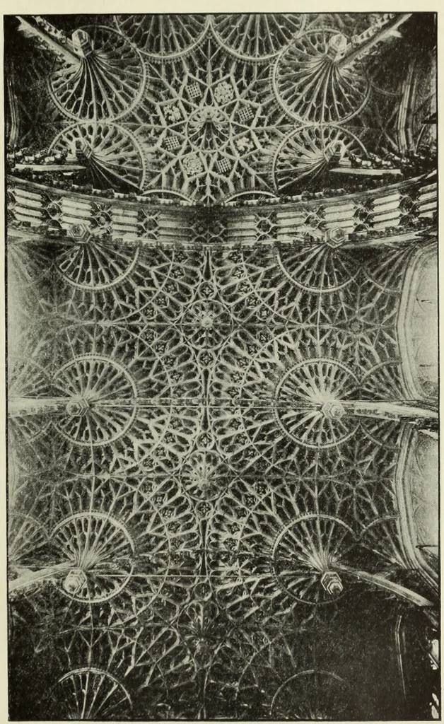 An illustration from An introduction to English church architecture : from the eleventh to the sixteenth century, 1913, leaf 520